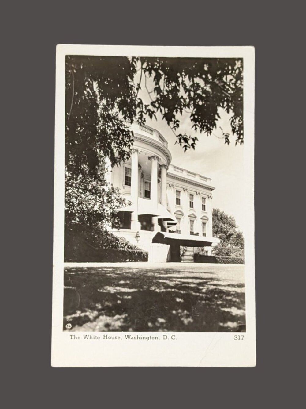 POSTCARD SALE 10/$20 Postmarked 1947 The White House Real Photo Postcard RPPC